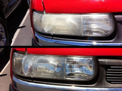 Headlights - before and after